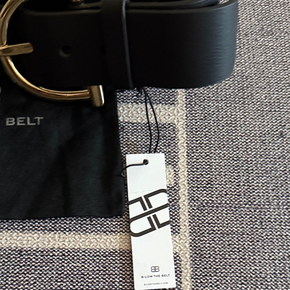 B-Low the Belt - Blake Double Belt, Black with Gold Accents - Picture 5 of 7